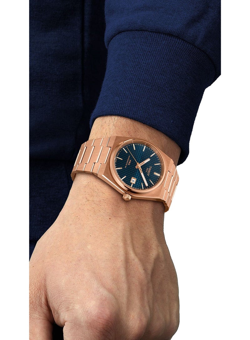 TISSOT PRX Men’s Swiss Made Powermatic 80 Stainless Steel Blue Dial Rose Gold 40mm Watch T137.407.33.021.00 - Image 5